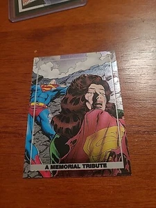 Nice 1992 DC Comics Superman A Memorial Tribute Foil Card #S4 - Picture 1 of 2