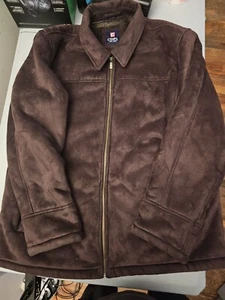 Chaps Jacke Herren Large braun Sherpa gefüttert Feldmantel Full Zip Outdoor - Bild 1 von 4