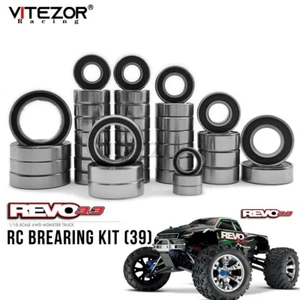 39Pcs Ball Bearing Set KIT Metric Rubber Sealed Fit Traxxas 1/10 REVO R-EVO 3.3 - Picture 1 of 7
