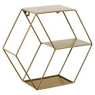 White Hexagon Honeycomb Wall Shelf for Living Room/Home Storage Organizer