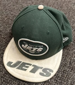 New York Jets NFL New Era 59FIFTY Classic Fitted Hat Cap Sz 7 1/2 Logo on Brim - Picture 1 of 6