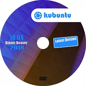Kubuntu Linux KDE + Ubuntu Bionic Beaver 18.04 LTS DVD 64 Bit - Picture 1 of 5