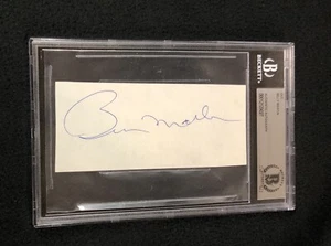 Billy Martin Signed New York Yankees Cut Autograph Beckett Certified - Picture 1 of 2