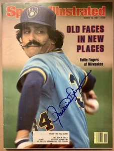 Rollie Fingers - Signed - Sports Illustrated Magazine - Milwaukee Brewers - MLB - Picture 1 of 1
