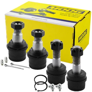 MOOG 4WD 4Pcs Front Lower & Upper Ball Joints Kit For 1994-1999 RAM 2500 3500 - Picture 1 of 9