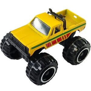 Rare Welly Lifted 4x4 Chevy Diecast 1:64 Scale Toy Pick Up Truck Yellow Cake Top