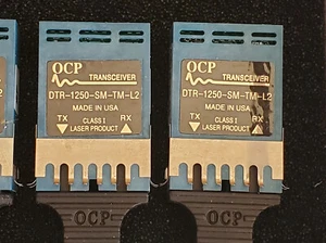 2pcs DTR-1250-SM-TM-L2 OCP FIBER OPTIC TRANSCEIVERS - Picture 1 of 1
