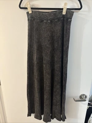 Maxi falda Hard Tail para mujer gris lavado ácido talla M hecha en EE. UU. Foto 1 de 4