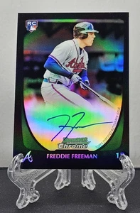 Freddie Freeman 2011 Bowman Chrome REFRACTOR AUTO 158/500 RC ROOKIE #205 - Picture 1 of 3
