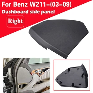 Right Front Door Upper Cover For 03-09 Mercedes Benz W211 E-Class E320 350 Black - Picture 1 of 6