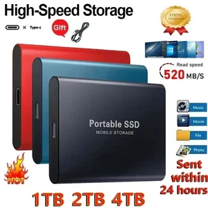 Disco duro externo portátil SSD 4TB 3.1 tipo C disco duro original - Imagen 1 de 16