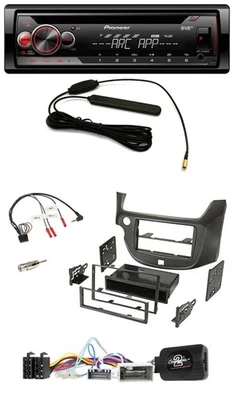 Pioneer CD USB Lenkrad DAB MP3 Autoradio für Honda Jazz ab 2014 dunkelgrau - Bild 1 von 4