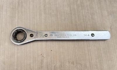 Llave de trinquete vintage Owatonna Tool Co 541-4 Gopher 11/16" - RARA Foto 1 de 4