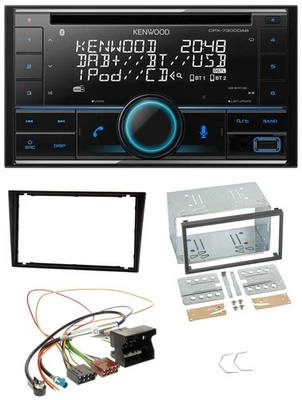 Kenwood CD 2DIN DAB USB MP3 Bluetooth Autoradio für Opel Combo C Omega B Corsa C - Bild 1 von 4