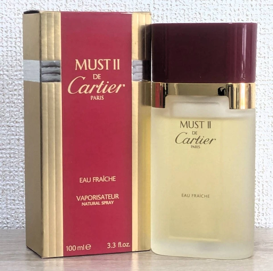 卡地亚 Must II De Cartier EAU FRIACHE 100 毫升 3.4 盎司女士停产喷雾  — 第 1/4 张图片