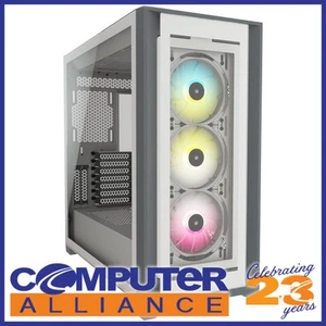 Corsair E-ATX iCUE 5000X RGB TG WHITE Case CC-9011213-WW - Picture 1 of 4