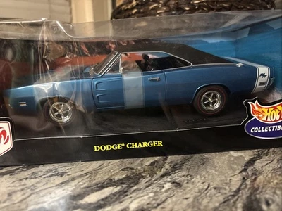 Cargador Dodge 1969 fundido a presión escala 1:18 Hot Wheels Collectibles Foto 1 de 4