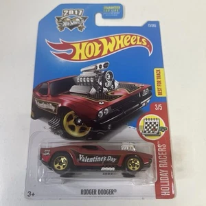 Hot Wheels 1970 Rodger Dodger Holiday Racers 3/5 Valentines Day D2 rot Diecast - Bild 1 von 9