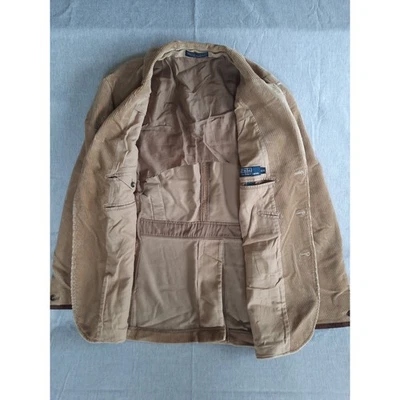 Chaqueta Blazer Polo Ralph Lauren Pana Utilidad Trench Tostada 42R Hombres Negocios Foto 1 de 4