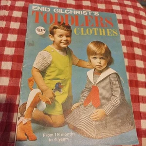 😇 Enid Gilchrist's Toddlers Pattern Book Vintage 18 Months To 4 Years Sewing - Picture 1 of 24