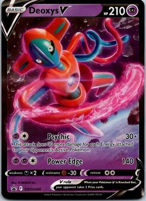 Black Star Promo Deoxys V SWSH266 Promo SWSH: Sword & Shield Promo Cards - Image 1 of 2