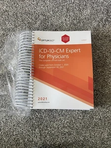 ICD-10-CM Expert for Physicians Optum 360 2021 Spiral Bound Code Book New - Imagen 1 de 5