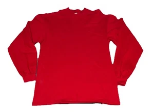 Lee Sport Vintage Crewneck Sweatshirt Made In USA Red Pullover Nutmeg Mill Blank - Picture 1 of 7