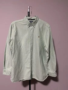 Polo Ralph Lauren Button-Down Hemd Herren XL Hellgrün Classic Fit Langarm - Bild 1 von 4