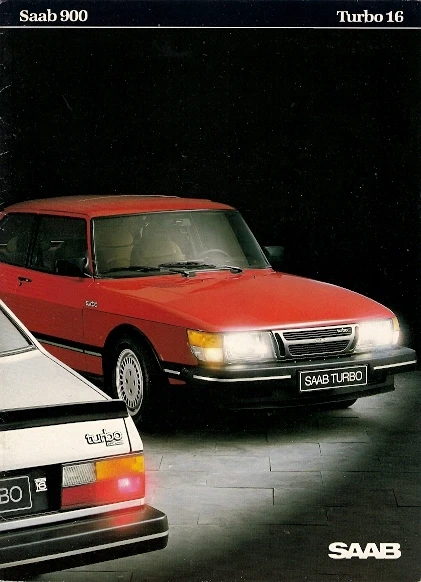 Saab 900 Turbo 16 1983-1984 UK Market Sales Brochure 3-dr & 4-dr - Image 1 of 1