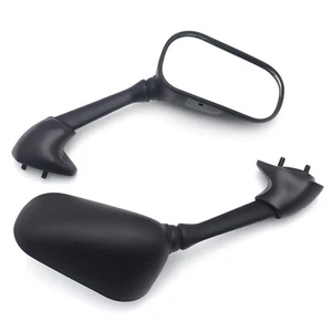 Espejos retrovisores negros aptos para 2003-2005 Yamaha Yzfr6 YZF-R6/2006-2009 Yzfr6S YZF-R6S - Imagen 1 de 6