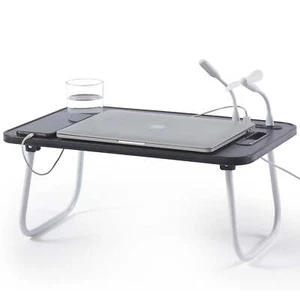 Foldable Lap Desk with USB Ports, Portable & Lightweight Laptop Desk - Picture 1 of 4