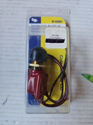 Cole Hersee Vinyl Coated SPST Momentary Marine Off-On Push Button Switch M-608 - Image 1 of 4