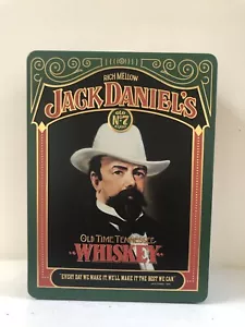 Jack Daniels Vintage Hinged Tin Metal Box Old No 7 Old Time Tennessee Whiskey - Picture 1 of 11