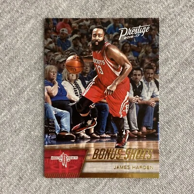 2016-17 Panini Prestige #146 James Harden Bonus Shots Gold /10 - Image 1 of 2