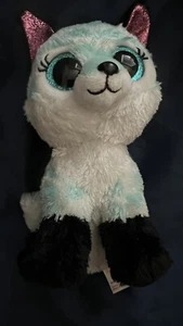 TY Silk Beanie Boos Plush Atlas The Blue White Arctic Fox 6" used - Picture 1 of 3