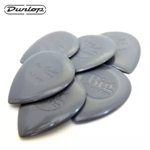 6-PACK Dunlop 445P2.0 Nylon Big Stubby 2.0mm Guitar Pick Grey - Picture 1 of 1