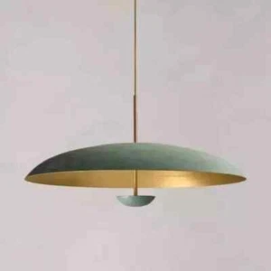 950 Mid Century 1 Light Modern Rust Pendant Sputnik chandelier Light Fixture - Picture 1 of 10
