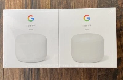 Google Nest Wifi Ethernet (RJ-45) Wireless Router - GA01144US 2 PACK Sealed New - Image 1 of 4