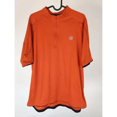 (V) ОРИГИНАЛЬНЫЙ Canari мужчин велоспорт джерси sport оранжевый супер редкая sz XL  - Изображение 1 из 4