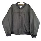 Windbreaker Brand Black Zip Up Jacket Mens Size 3XL Nylon Lining