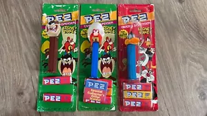 Vintage PEZ Daffy Duck~Taz~Yosemite Sam 1985 LOONEY TUNES CANDY DISPENSERS Loose - Picture 1 of 2