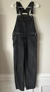 ASOS Design Denim Dungaree Washed Black Overalls Size 4 100% Cotton - Picture 1 of 19