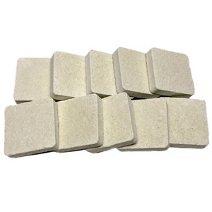 10 Cured Frag Tiles Live Coral Propagation Square Aragonite Frag Tiles - Picture 1 of 2