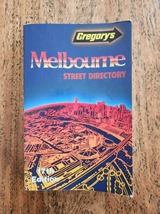 1987 Gregory's Melbourne Street Directory 17th Edition, Vintage Paperback, GC - Picture 1 of 12