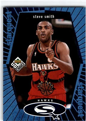 1998-99 UD Choice #SQ1 Steve Smith StarQuest Blue - Image 1 of 2