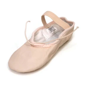 Bloch Dance Ballet Shoes Youth Size 10A Dansoft Leather Full Sole Pink S0205G - Picture 1 of 6