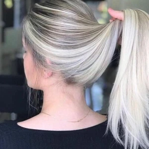 Blonde Highlights 13x4 Lace Front Human Hair Wig Straight Soft Wig  - Picture 1 of 4