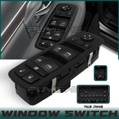 Interruptor de puerta de control de ventana eléctrica lado del conductor para Ram C/V Grand Caravan 2012-2015 Foto 1 de 4