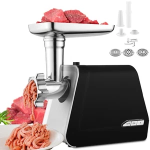 Fleischwolf elektrisch mit Metall-Getriebe Wurstmaschine Wurstfüller 2000 Watt - Bild 1 von 11