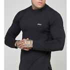 SikSilk Mens Classic Look Regular Fit Long Sleeve Gym Top Sizes from S to 2XL